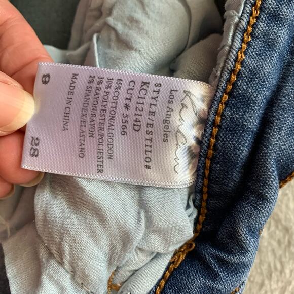 KanCan Mid-Rise Skinny Jeans Medium Wash Denim Style #KC11214D Women's Size 28 - Picture 10 of 14